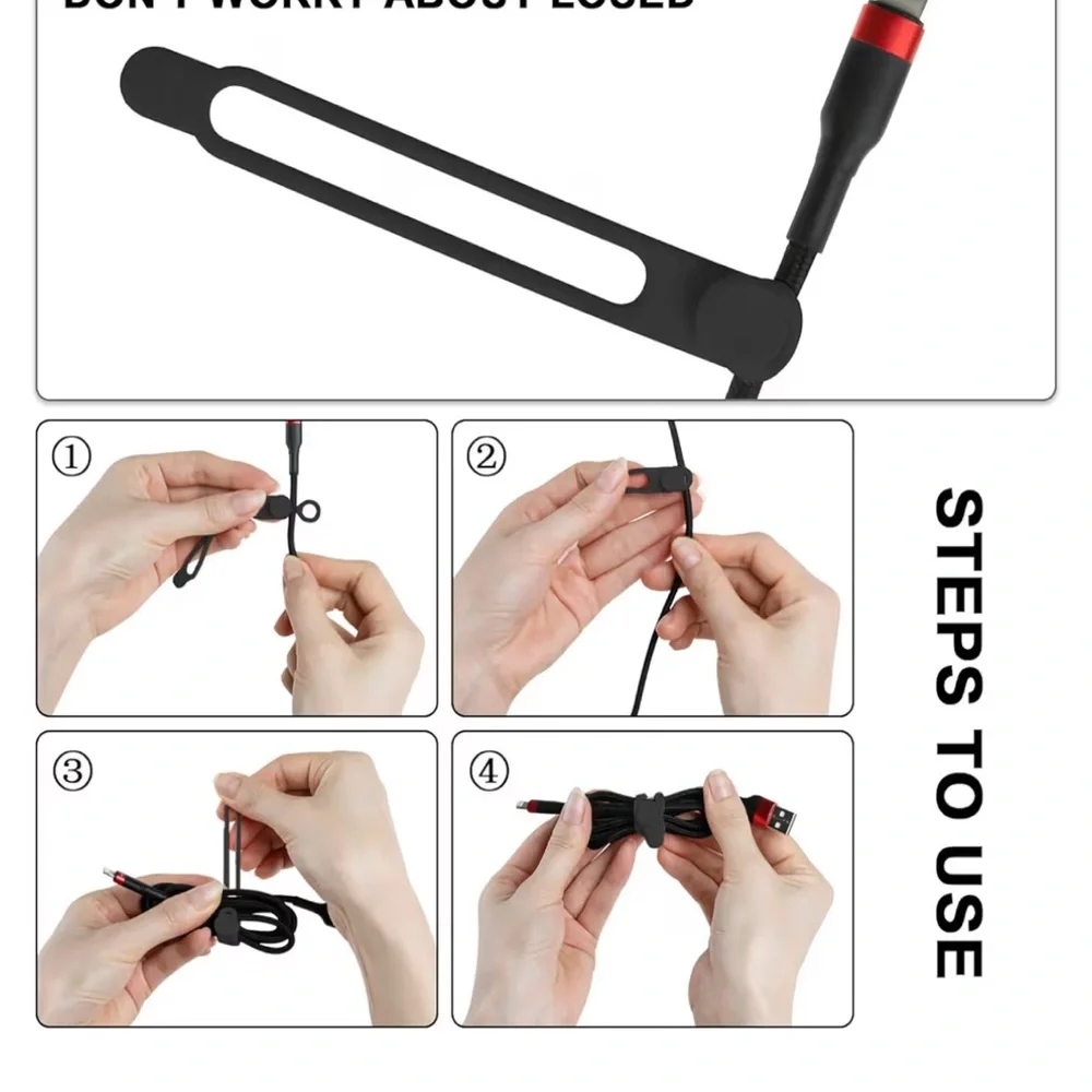 Silicone cable ties